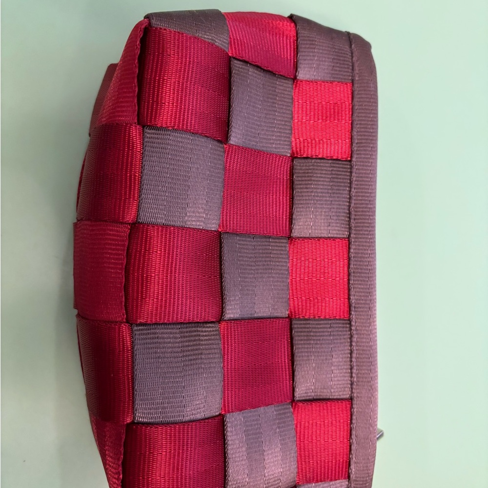 Harveys Red and brown triangle makeup bag